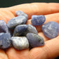 Lot of 10 Gem Tanzanite Zoisite Tumbled Pieces From Tanzania - 24.67 Grams