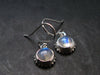 Natural Moonstone 925 Sterling Earrings - 1.0" - 3.04 Grams