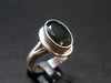 Moldavite Tektite Facetted Silver Ring from Czech Republic - Size 10 - 8.0 Grams