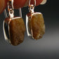 Rare Herderite Crystal Silver Earrings from Brazil - 3.07 Grams