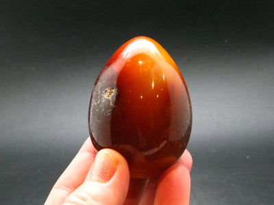 Carnelian Agate Egg From Madagascar - 2.1"