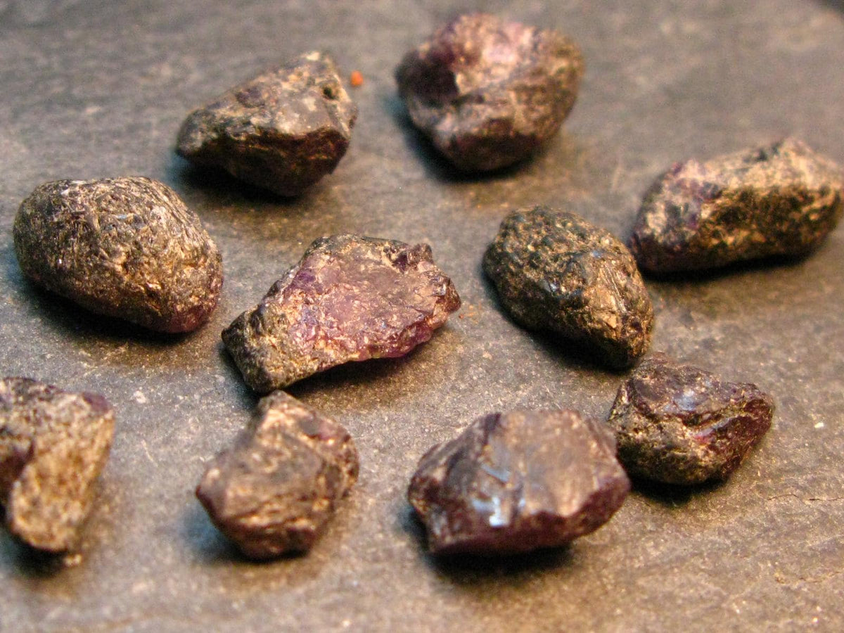 Lot of 10 Rare Alexandrite Chrysoberyl Crystals From Brazil - 46.45 Carats