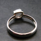 Gray Herderite Silver Ring from Africa - Size 8 - 1.94 Grams