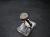 Very Rare White Cryolite 925 Silver Ring from Greenland - Size 6 - 1.84 Grams