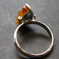 Fire Red Zincite Zinkite 925 Silver Ring from Poland - Size 7 - 4.61 Grams