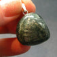 Seraphinite Clinochlore Silver Pendant From Russia - 1.1''