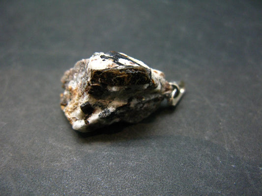 Astrophylite Astrophyllite Silver Pendant From Russia - 1.2" - 5.09 Grams