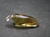 Natural Unheated Citrine Sterling Silver Pendant from Zambia - 1.2" - 3.09 Grams