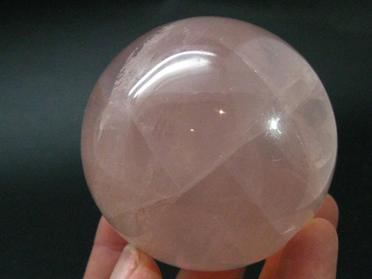 Star Rose Quartz Sphere Ball From Brazil - 2.0"