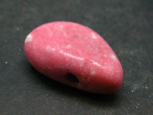 Rare Thulite Pendant From Norway - 1.1" - 10.6 Grams