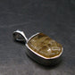 Large Natural Agni Gold Danburite Sterling Silver Pendant from Tanzania - 0.7" - 1.35 Grams