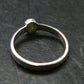 Cute Gem Moldavite Sterling Silver Ring From Czech Republic - Size 5.5 - 1.6 Grams