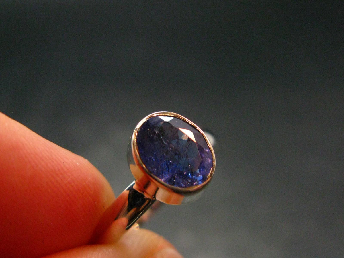 Tanzanite (Zoisite) Sterling Silver Ring - 2.03 Grams - Size 7