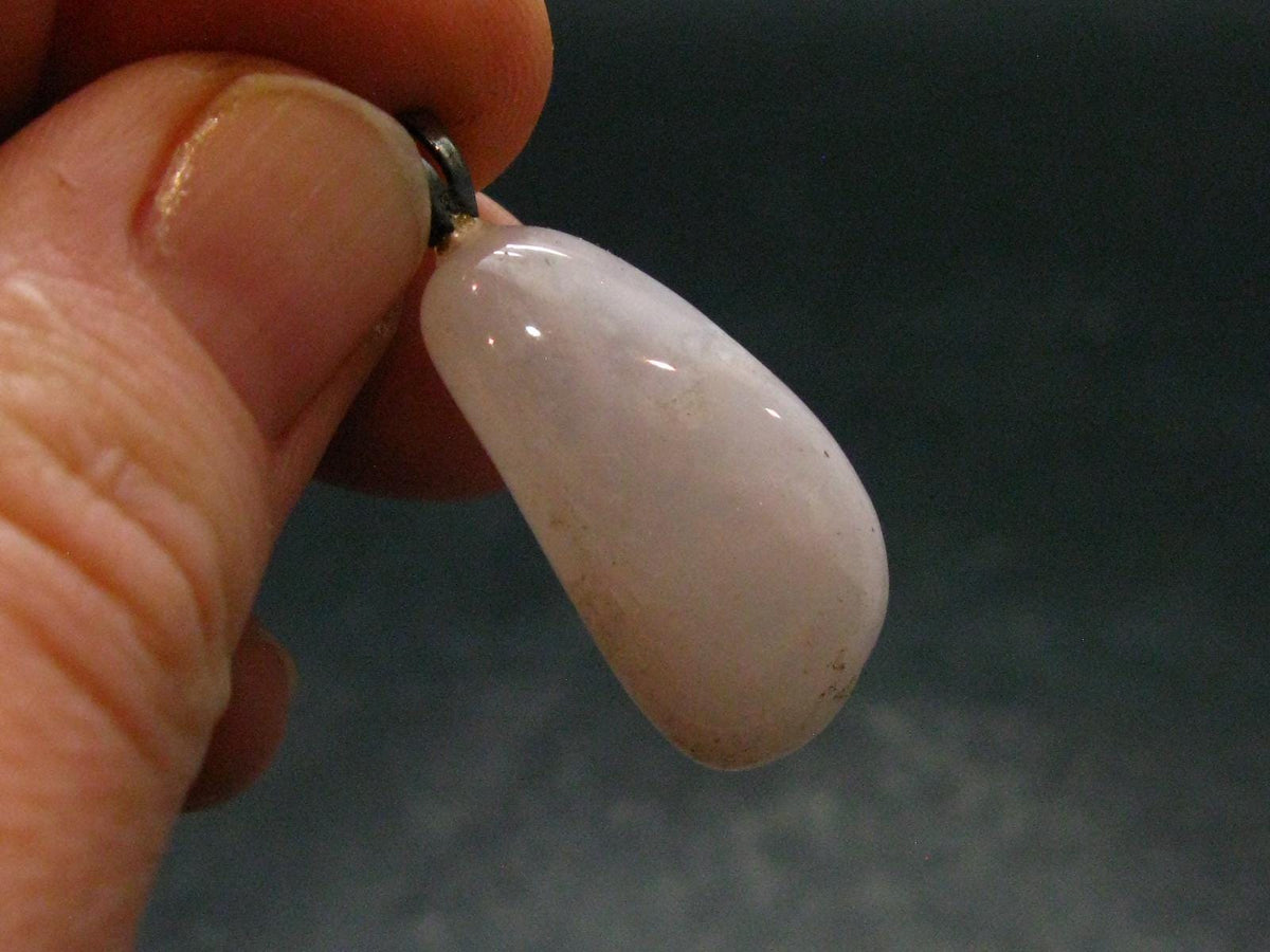 Pink Petalite Silver Pendant from Canada - 1.2" - 3.91 Grams
