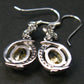 Rare Collector’s Gem!! Gemmy Golden Herderite Gem Silver Dangling Earrings from Brazil - 1.66 Carats