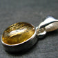 Imperial Topaz Crystal Silver Pendant from Brazil - 0.8" - 2.15 Grams