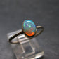 Natural Cabochon Opal 925 Sterling Silver Ring from Ethiopia - 1.77 Grams - Size 8