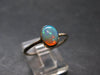 Natural Cabochon Opal 925 Sterling Silver Ring from Ethiopia - 1.77 Grams - Size 8