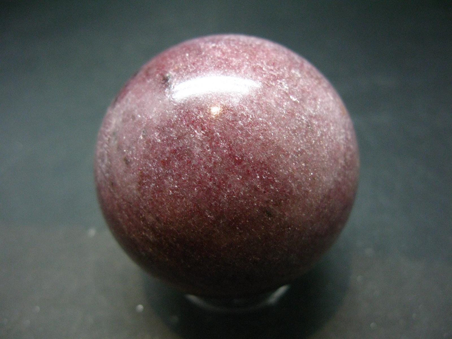 Rare Red Thulite Sphere Ball From Norway - 2.1" - 229 Grams
