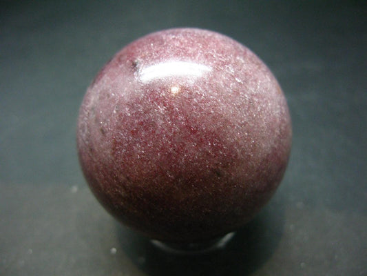 Rare Red Thulite Sphere Ball From Norway - 2.1" - 229 Grams