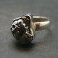 Large Meteorite Campo Del Cielo Sterling Silver Ring From Argentina - 4.72 Grams - Size 6.25