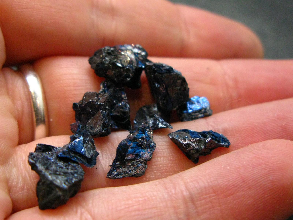Lot Of 10 Covelite Covellite Crystals From Montana USA - 4.29 Grams