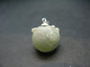 Complete Prehnite Sterling Silver Pendant from Mali - 0.8" - 5.56 Grams