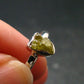 Fire Red Zincite Zinkite 925 Silver Ring from Poland - Size 7 - 1.88 Grams