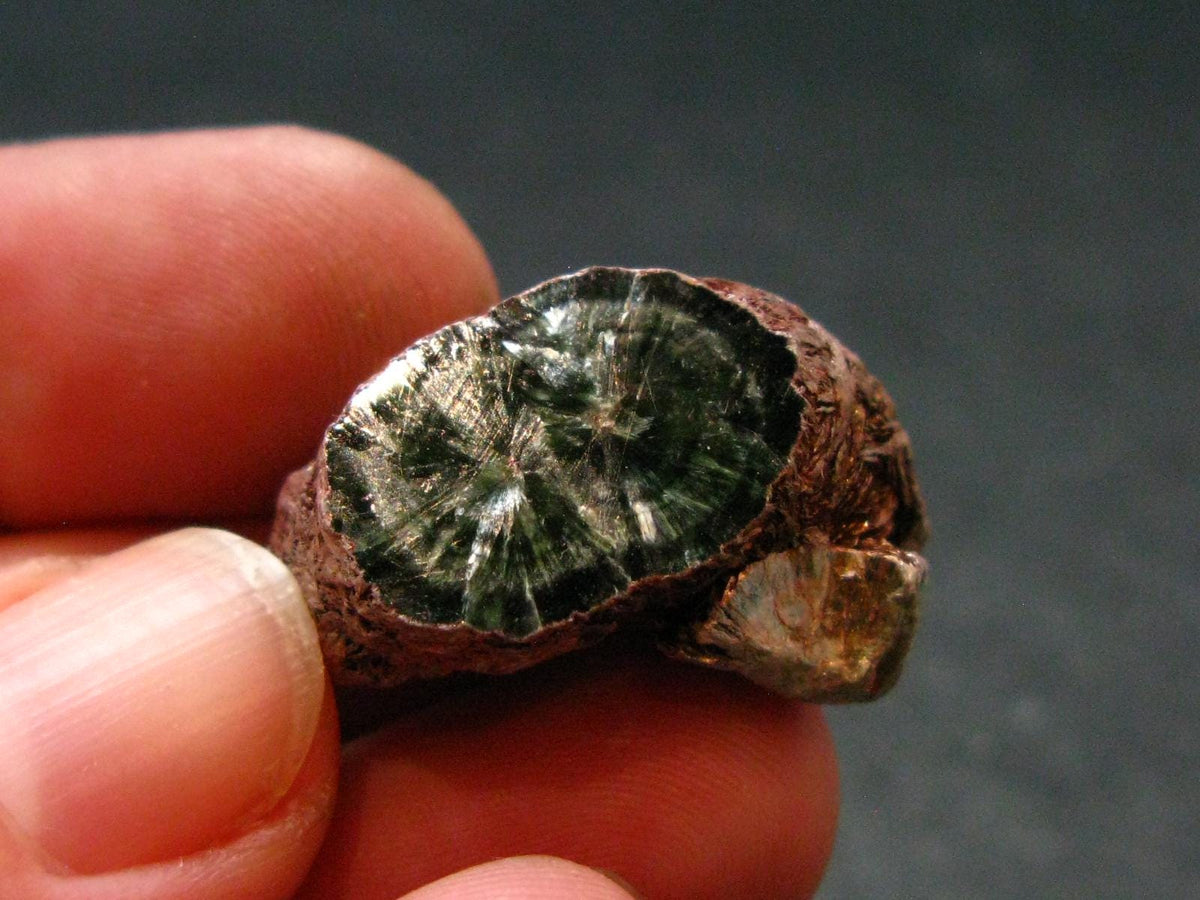 Nice Polished Seraphinite Clinochlore Stalactite From Russia - 0.9" - 4.35 Grams