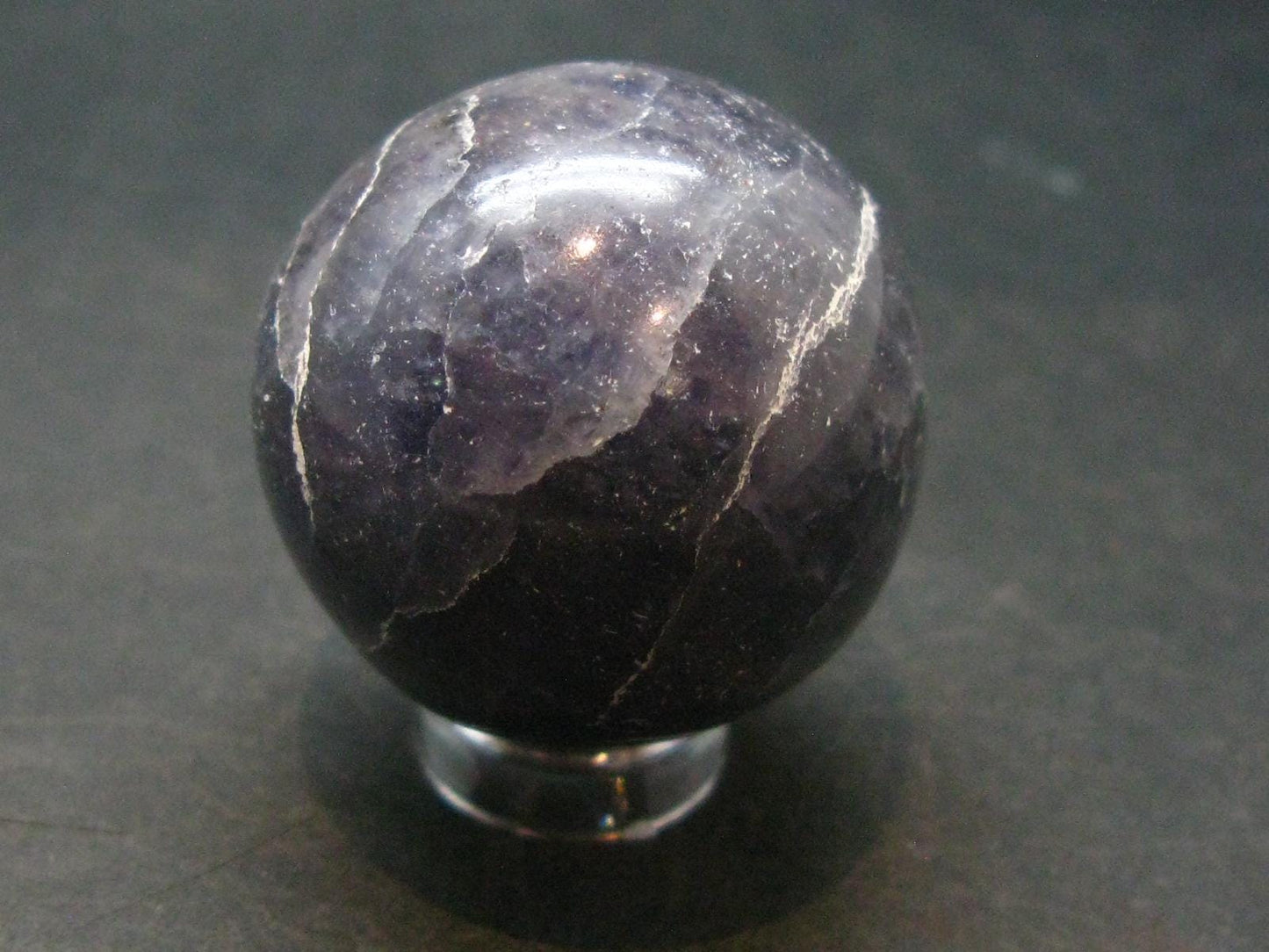 Rare Iolite Cordierite Sphere from Tanzania - 41.88 Grams - 1.2"