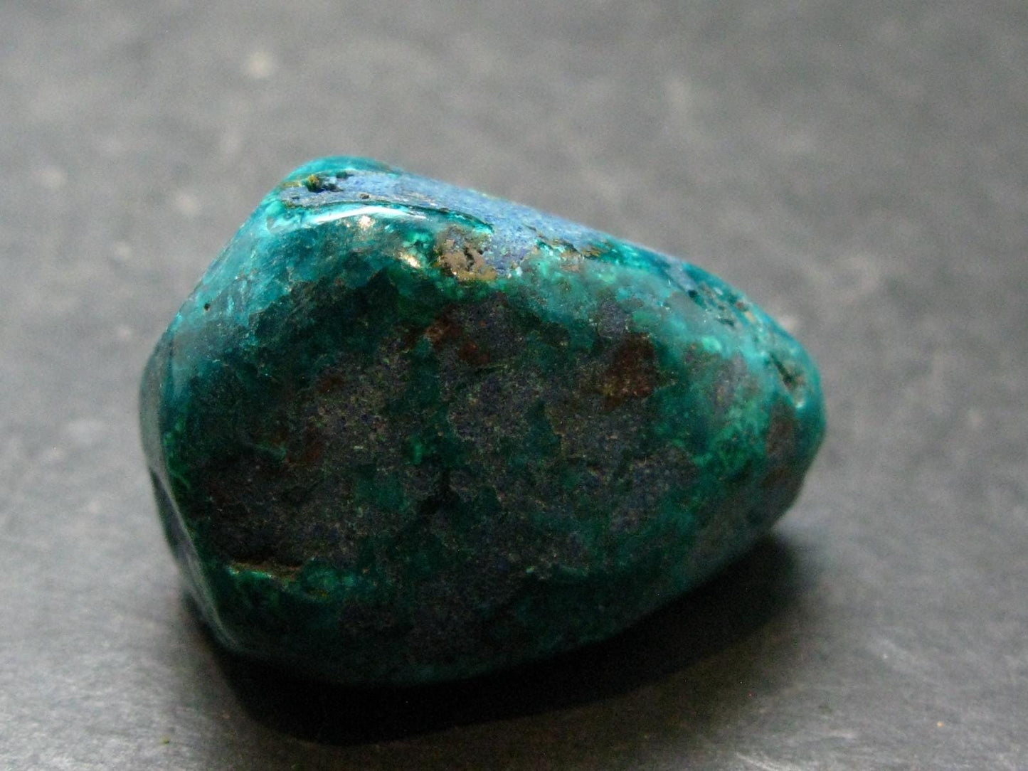 Very Nice Tumbled Dioptase Stone from Congo - 1.3" - 25.46 Grams