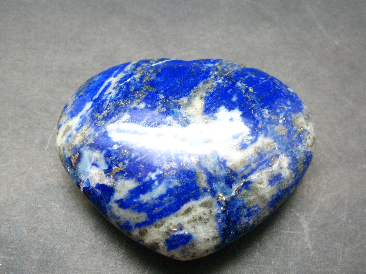 Lapis Lazuli Lazurite Tumbled Heart From Afghanistan - 1.8"