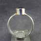 Moldavite Tektite Facetted Silver Ring from Czech Republic - Size 9 - 6.21 Grams