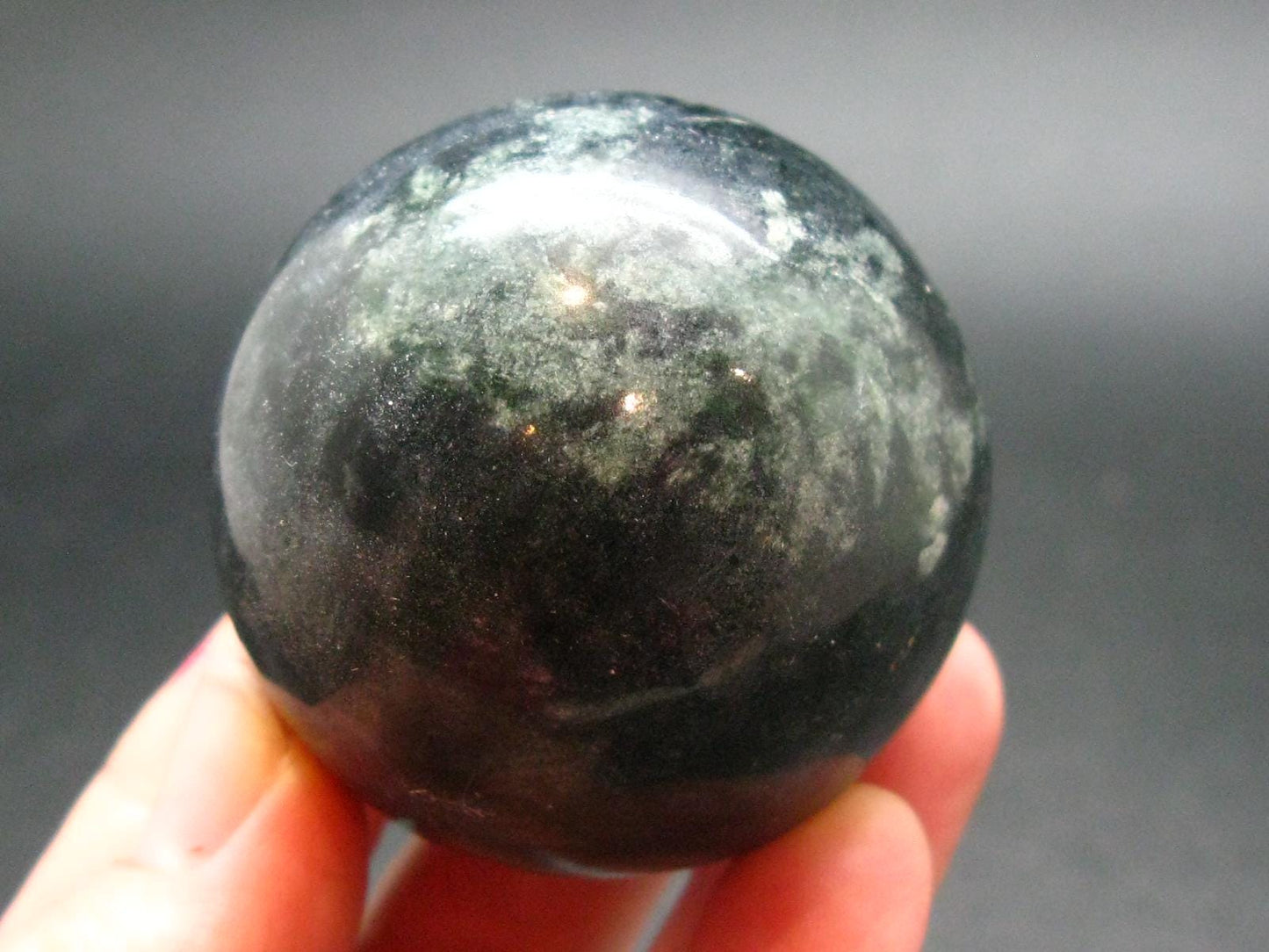 Nephrite Jade 1.7" Sphere Ball From Canada - 126.83 Grams