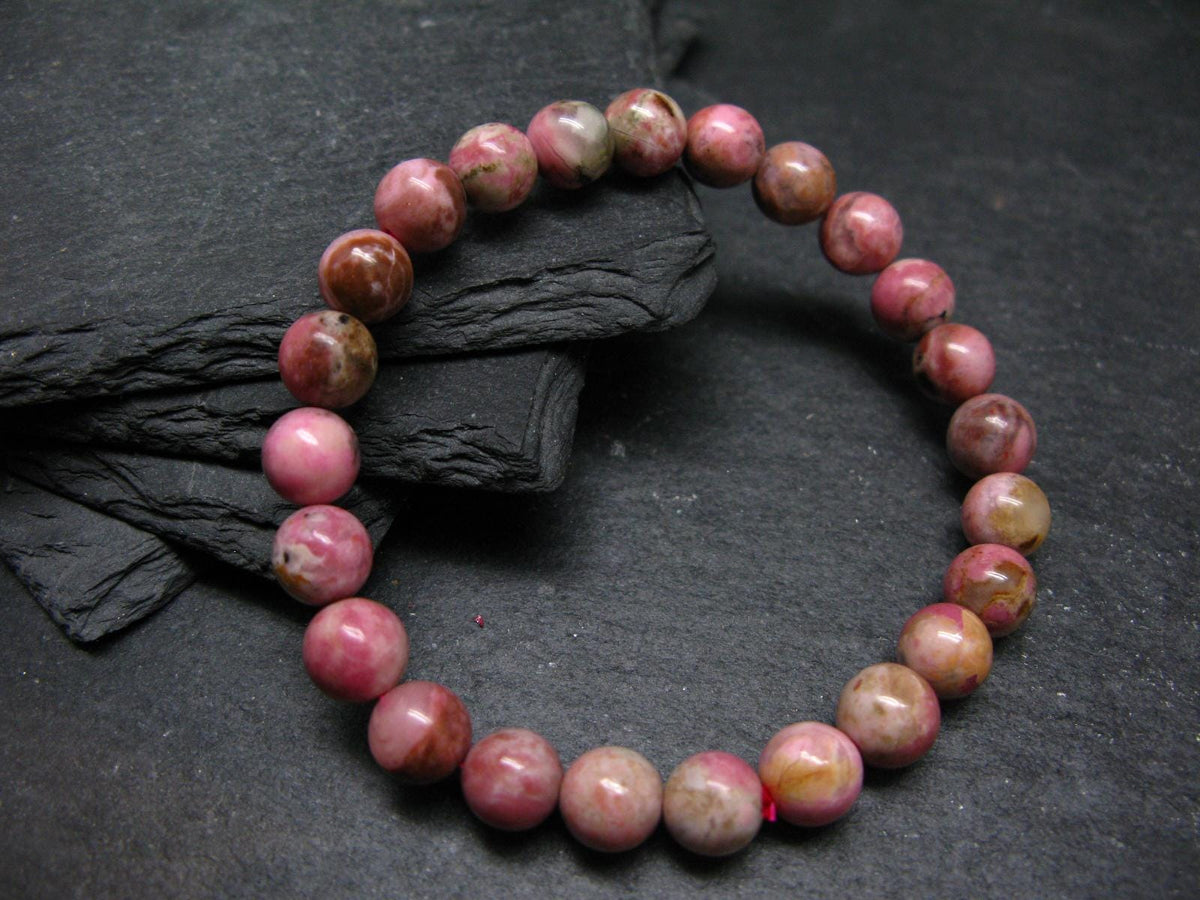 Cobaltocalcite Cobaltoan Calcite Genuine Bracelet ~ 7 Inches ~ 8mm Round Beads