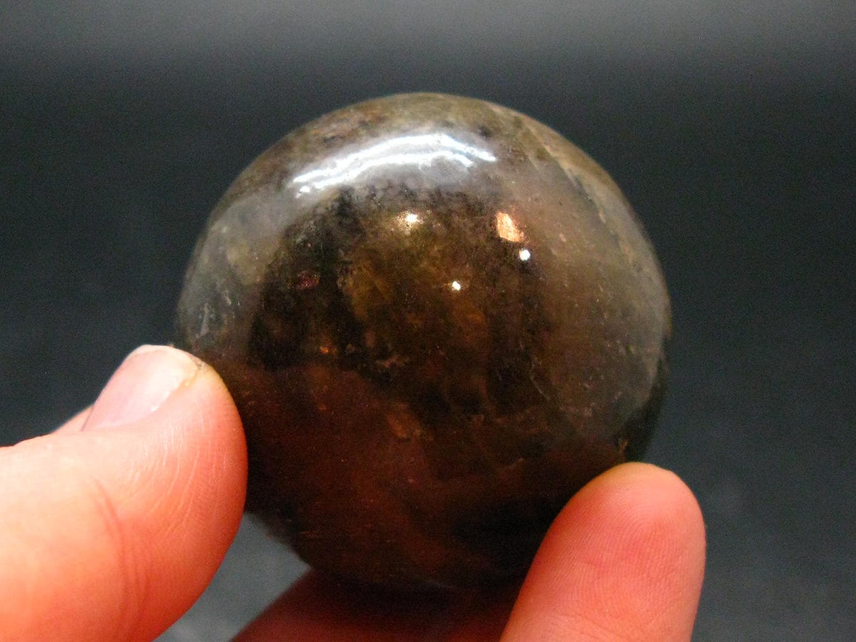 Tumbled Polished Gem Yellow Sapphire Sphere From Sri Lanka - 1.6" - 150.30 Grams