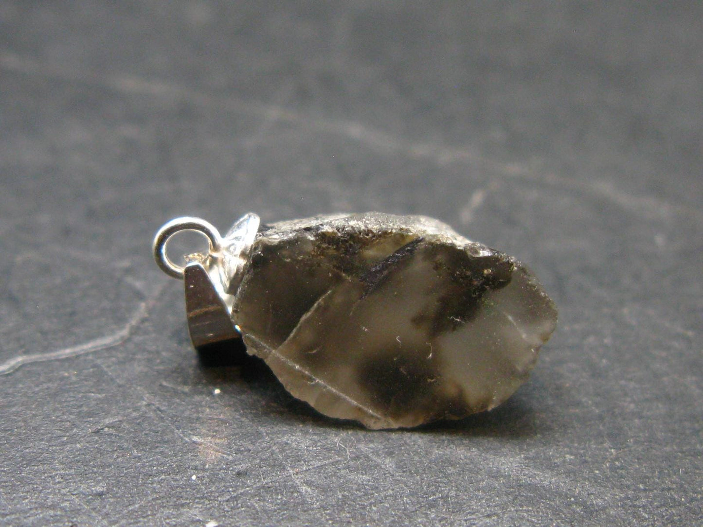 Phenakite Phenacite Crystal Silver Pendant from Russia - 0.7" - 1.23 Grams