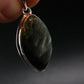 Nice Polished Seraphinite Clinochlore Stalactite Silver Plated Pendant From Russia - 1.5" - 6.11 Grams