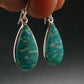 Amazonite Silver Earrings from Russia - 4.51 Grams
