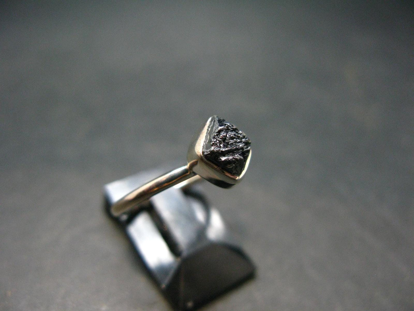 Terminated Brookite Crystal Silver Ring From Arkansas - Size 6 - 1.99 Grams