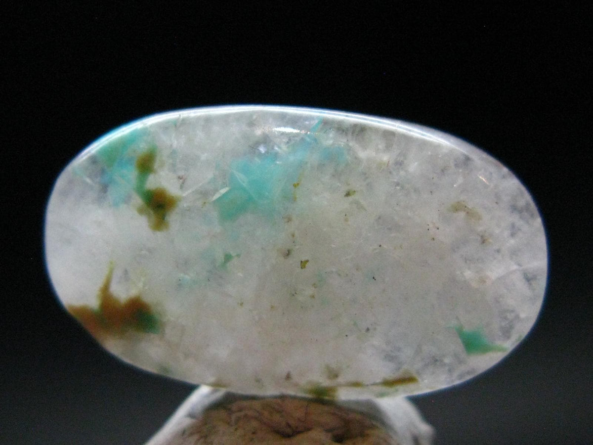 Ajoite in Quartz Cabochon from Messina S. Africa - 9.65 Carats - 22x13mm