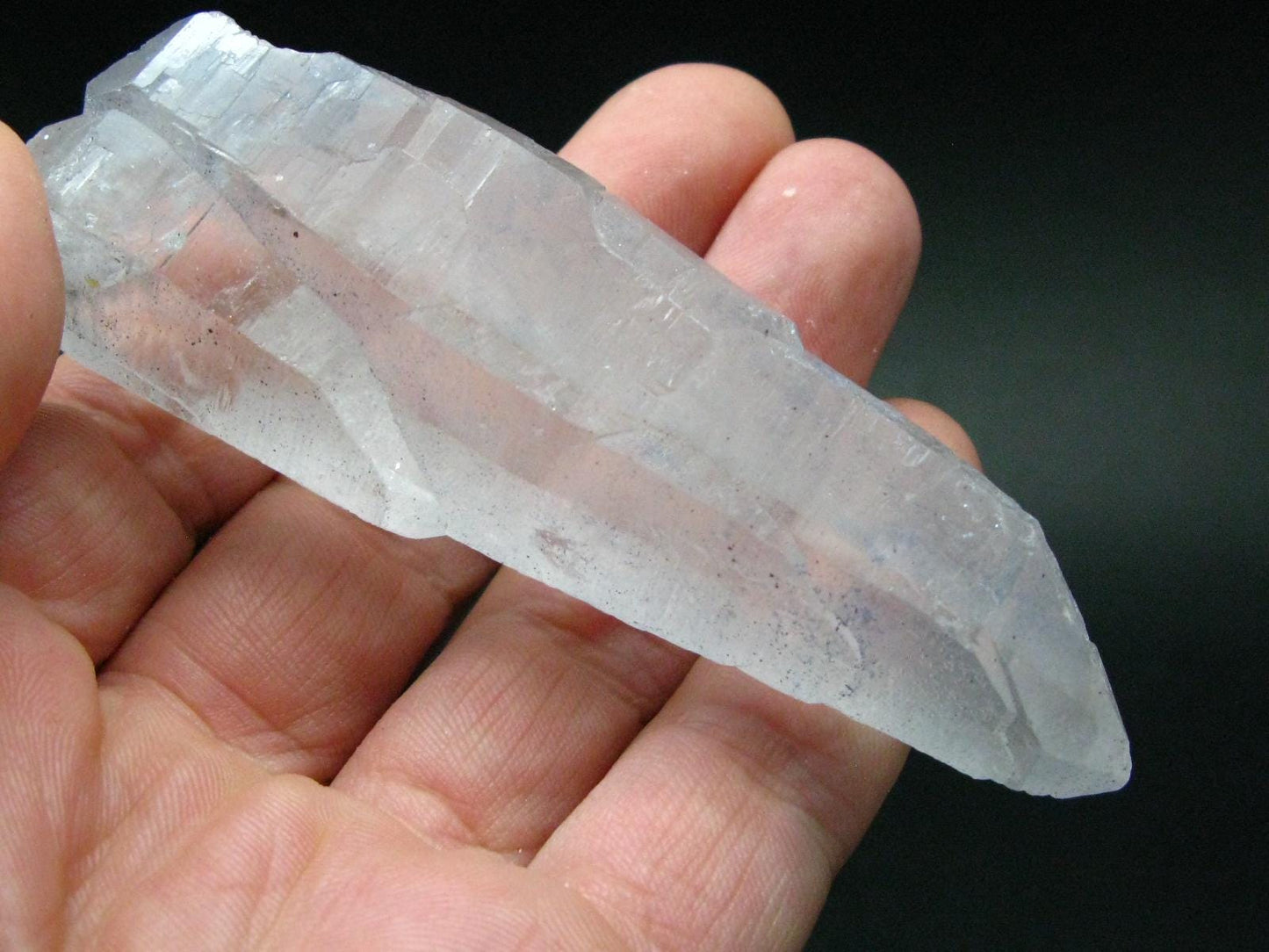 Dumortierite In Quartz Crystal From Brazil - 4.1" - 84.51 Grams