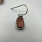 Natural Rhodochrosite Sterling Silver Dangle Earrings | Pink Crystal Earrings