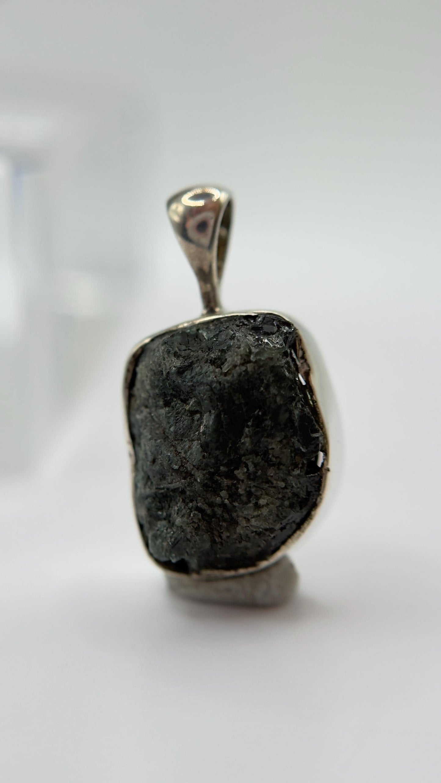 Raw Alexandrite Pendant Color Change Stone Silver Necklace June Birthstone Gift Natural Gemstone