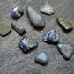 Nice Lot of 10 Benitoite Tumbled Crystals From California USA - 7.72 Carats