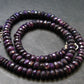 Purple Sugilite Rondelle Faceted Beads Necklace From Namibia - 19" - 33.40 Grams