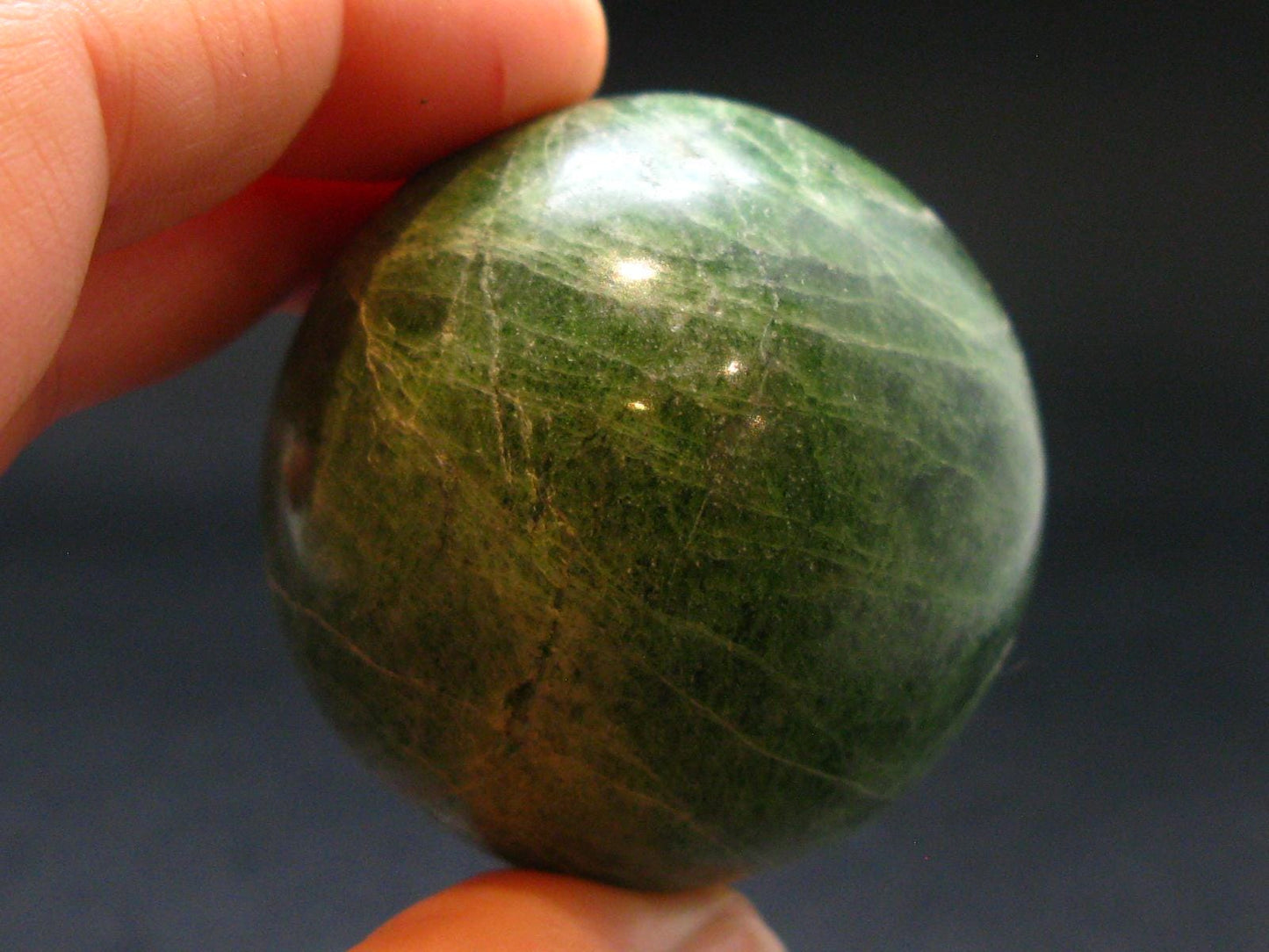 Gem Chrome Diopside Ball Sphere From Russia - 1.7"- 148.48 Grams