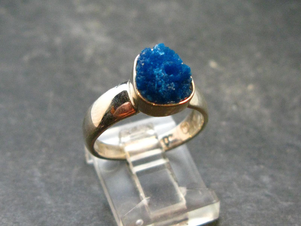 Cavansite Ring From India - 3.77 Grams - Size 7