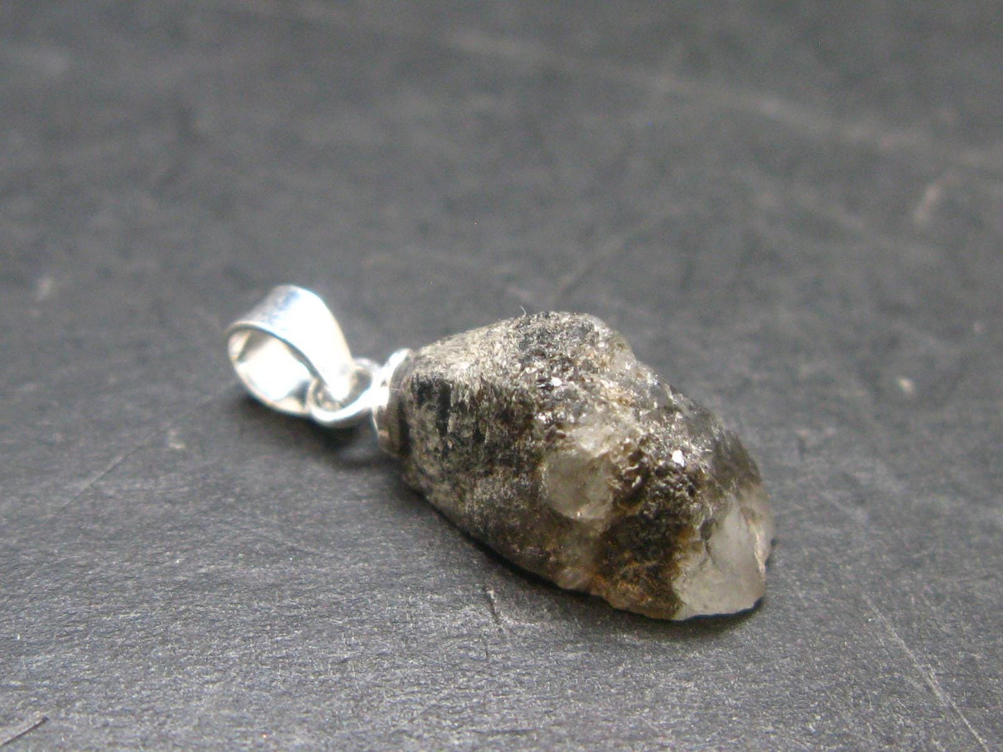 Phenakite Phenacite Crystal Silver Pendant from Russia - 0.7" - 1.23 Grams