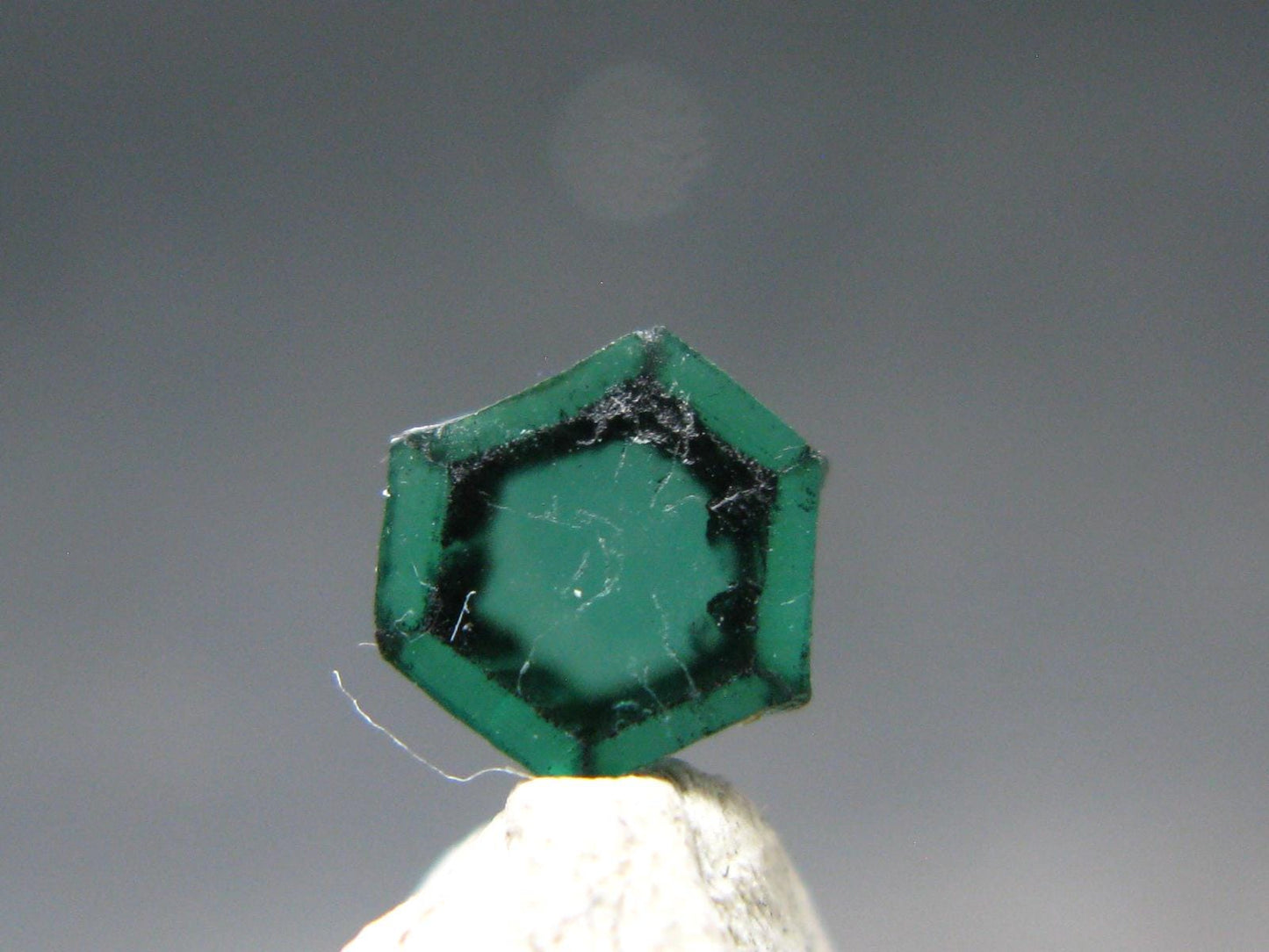 Beautiful Rare Gem Trapiche Emerald From Colombia - 0.66 Carats - 6x5mm